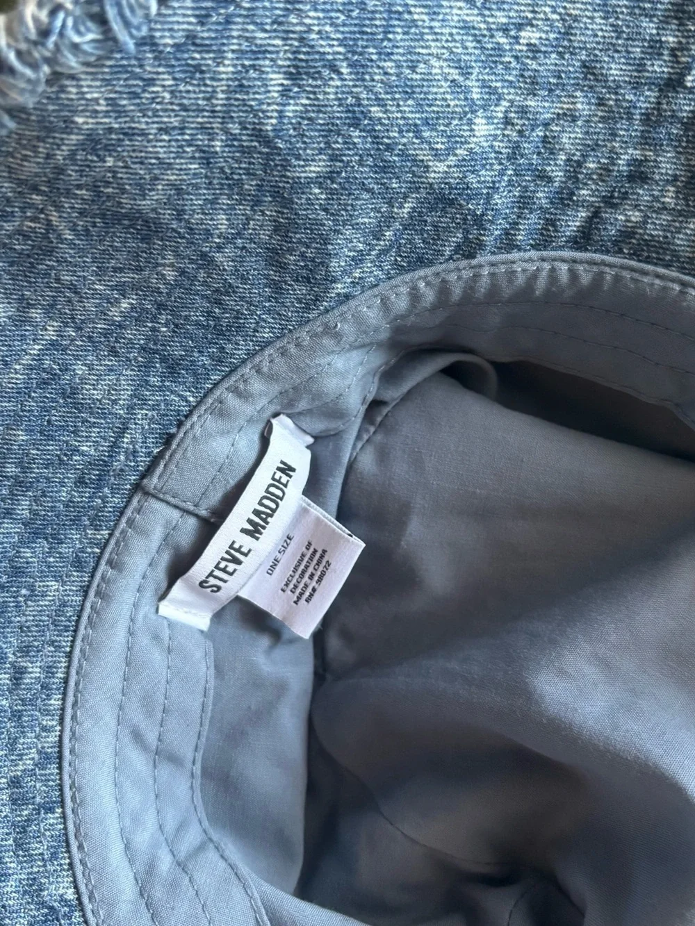 Steve Madden  blue Denim Bucket Hat